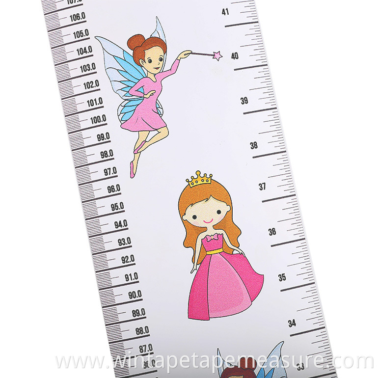 Cartoon image child height measuring stick PVC material wall sticker children height measure wall sticker